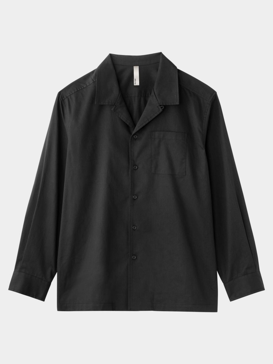 Basic Open Collar Shirt