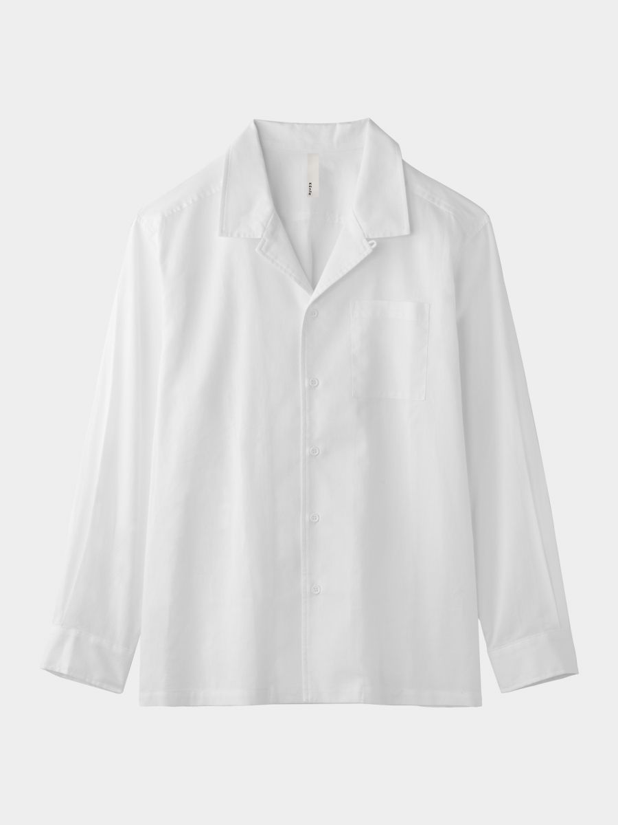 Basic Open Collar Shirt