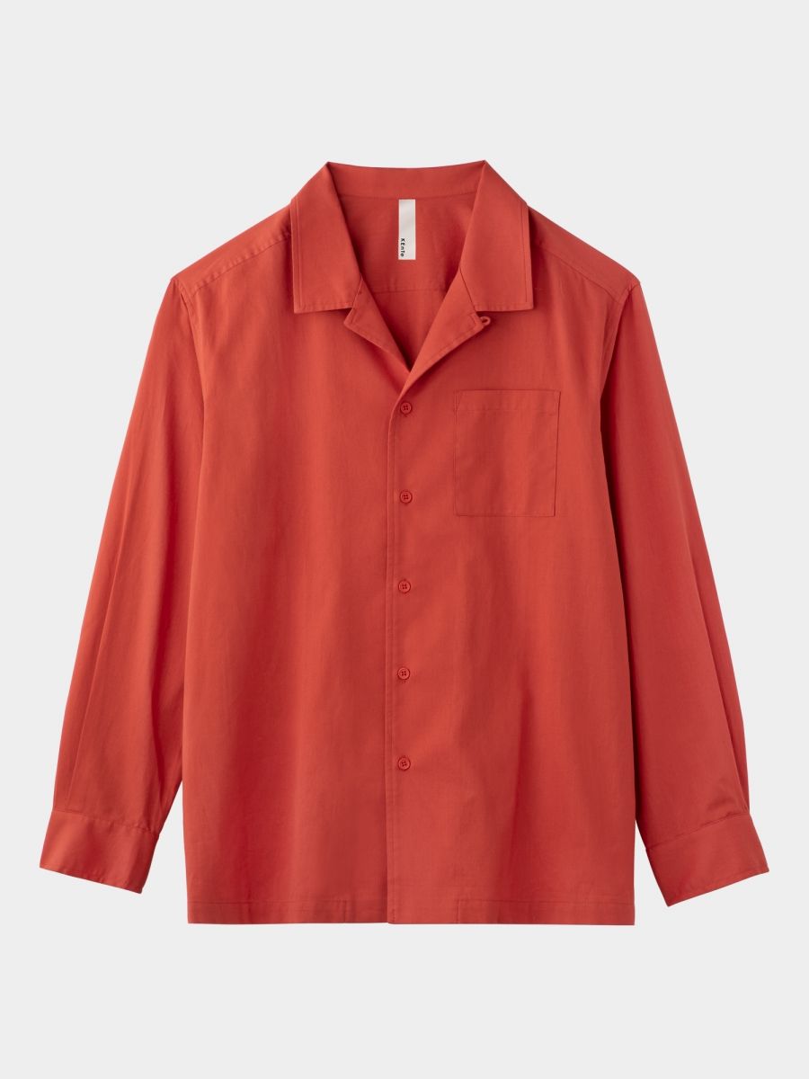 Basic Open Collar Shirt