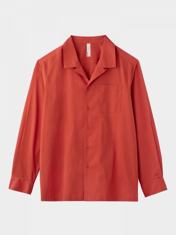 Basic Open Collar Shirt