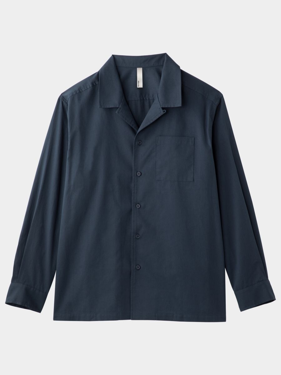 Basic Open Collar Shirt