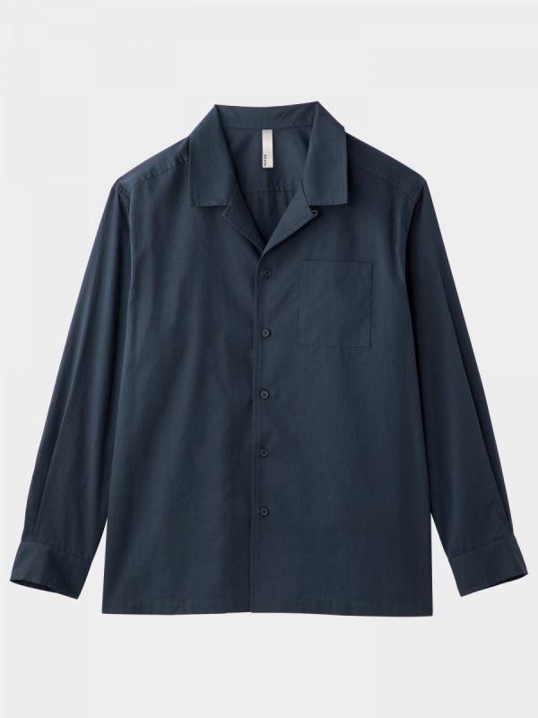 Basic Open Collar Shirt