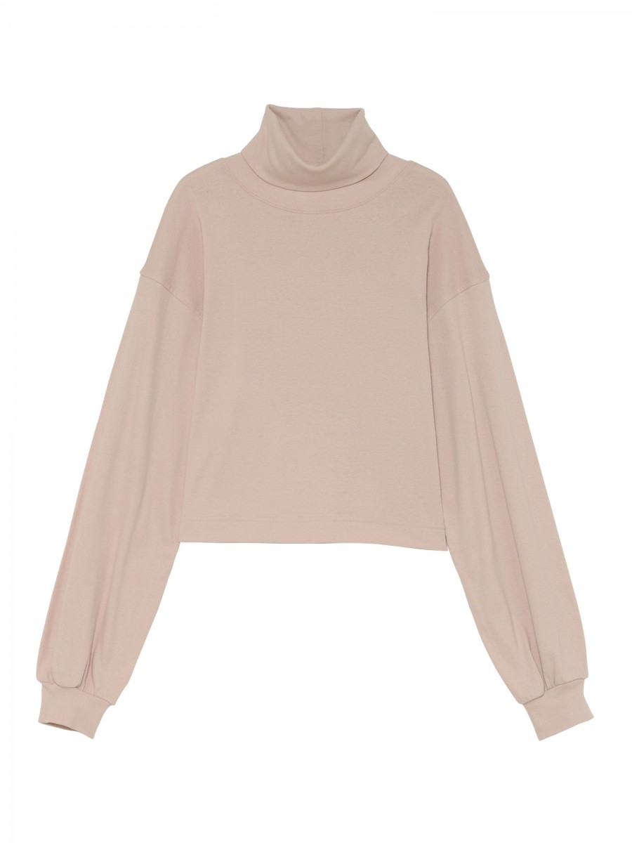 Cotton Turtleneck Tops