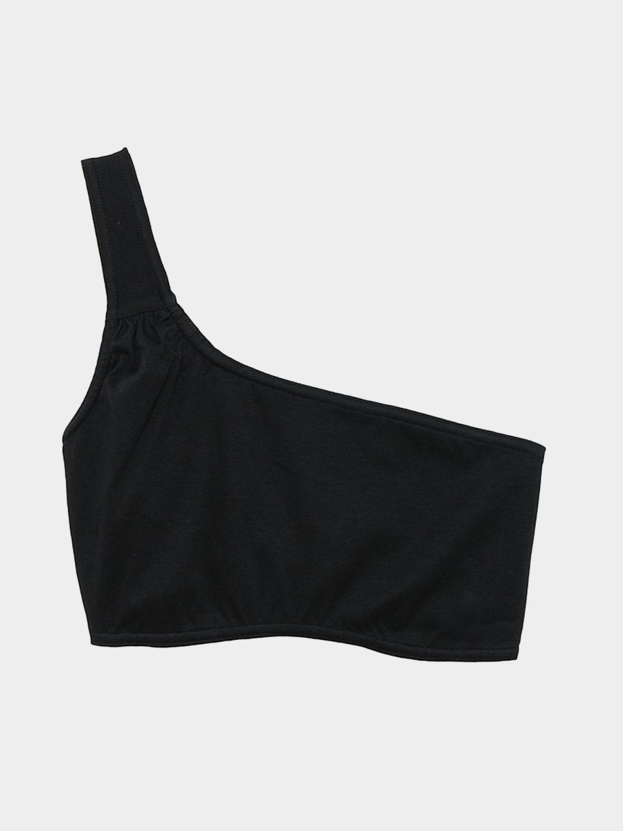 Gather One Shoulder Bra