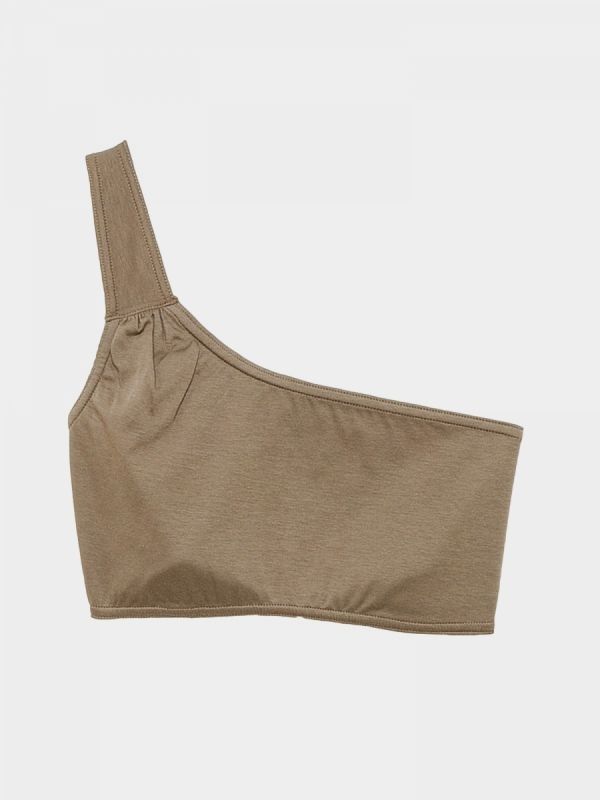 Gather One Shoulder Bra
