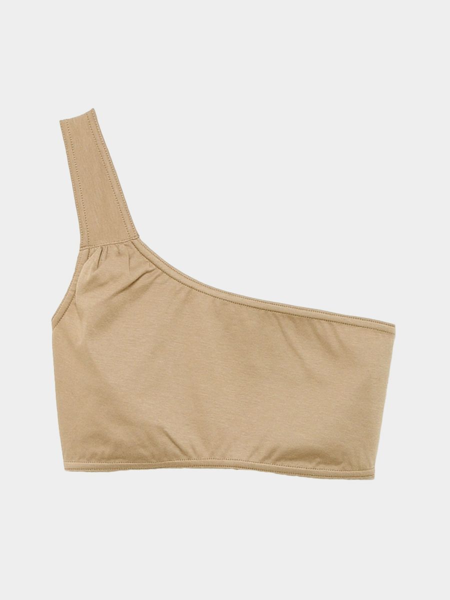 Gather One Shoulder Bra