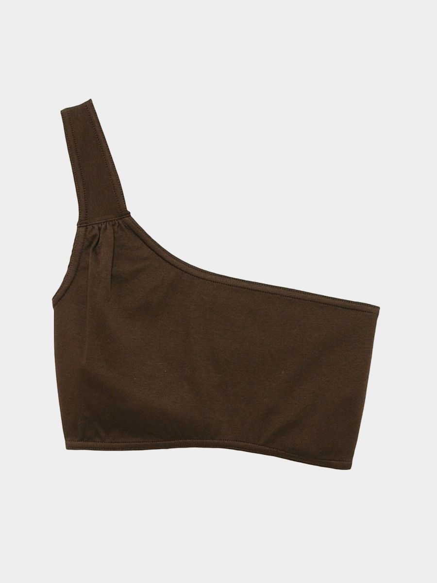 Gather One Shoulder Bra