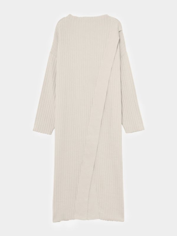 Ribbed Slit Knit Tops