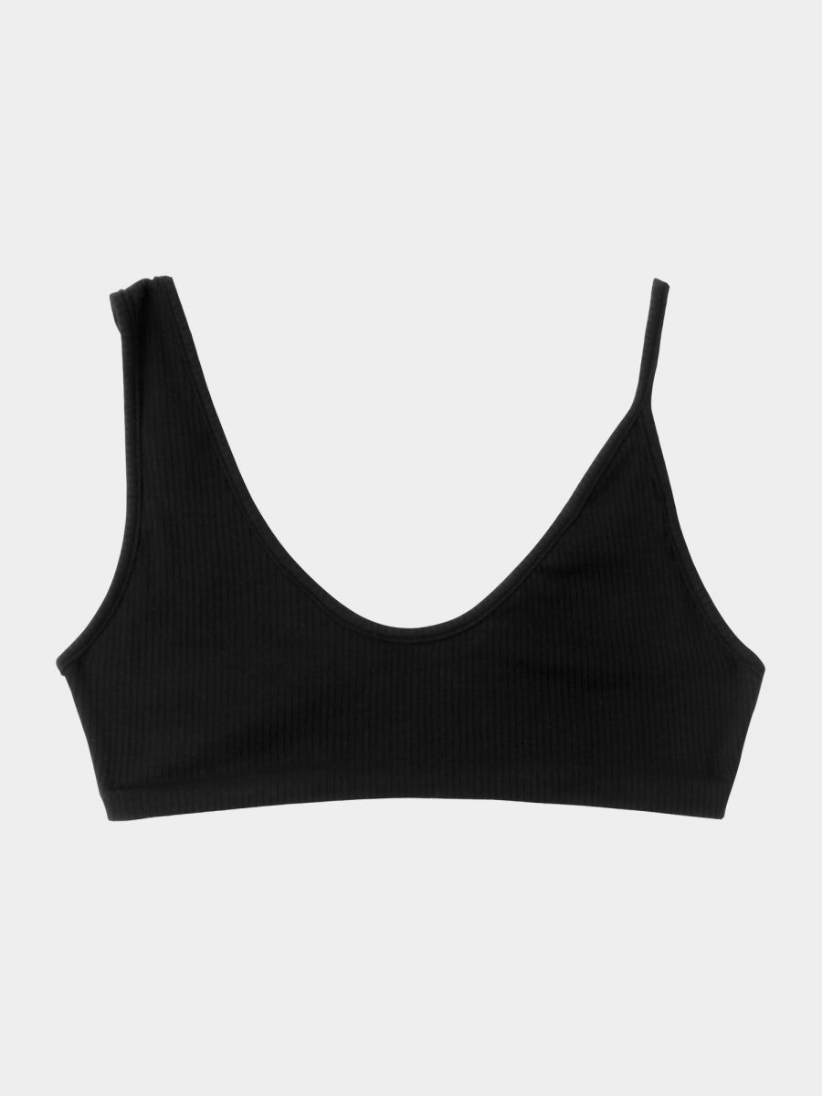 Ribbed Asymmetry Bra