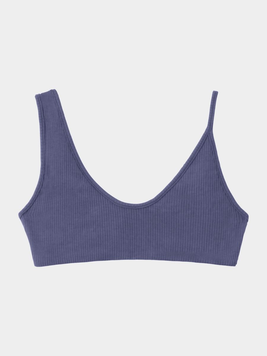Ribbed Asymmetry Bra