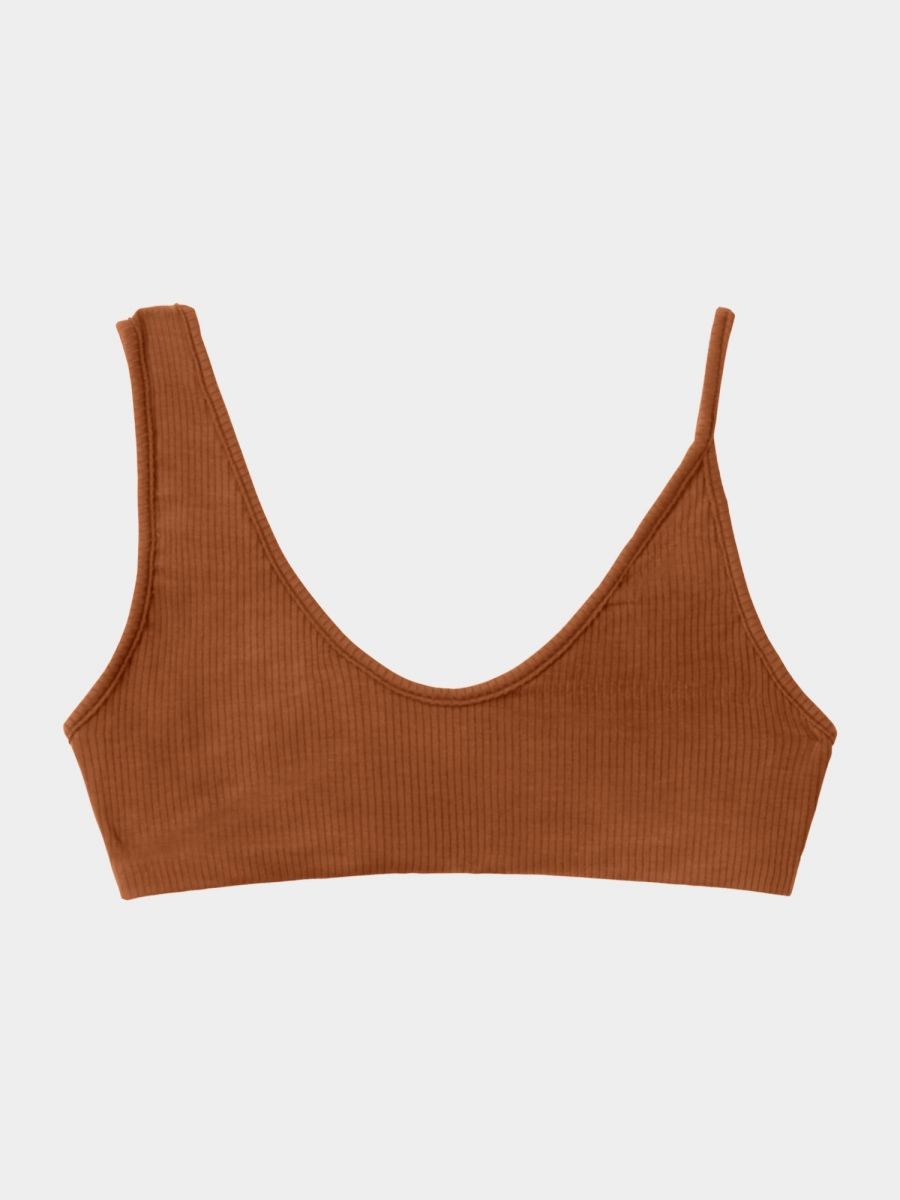 Ribbed Asymmetry Bra