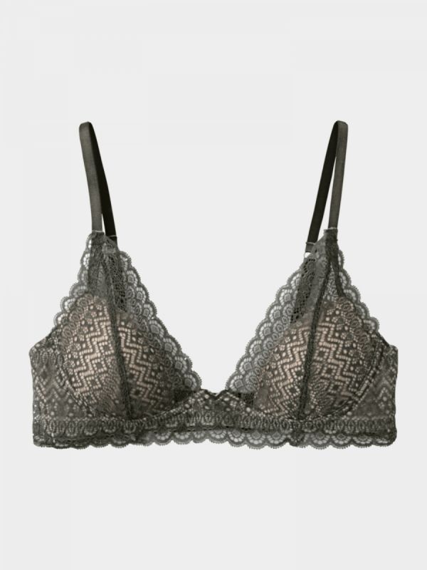 Pattern Over Lace Bra