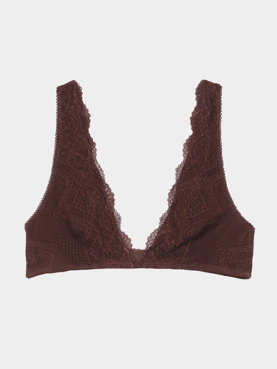 Scalloped Lace Bra