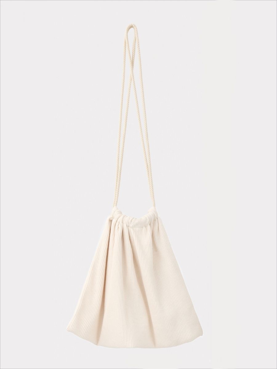 Ribbed Drawstring bag