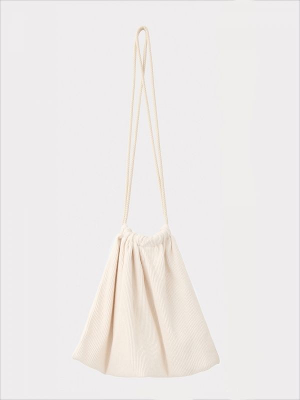 Ribbed Drawstring bag