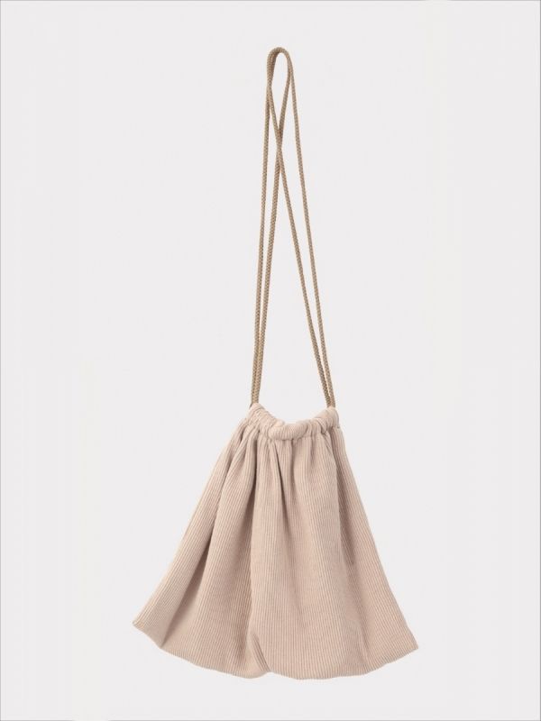 Ribbed Drawstring bag