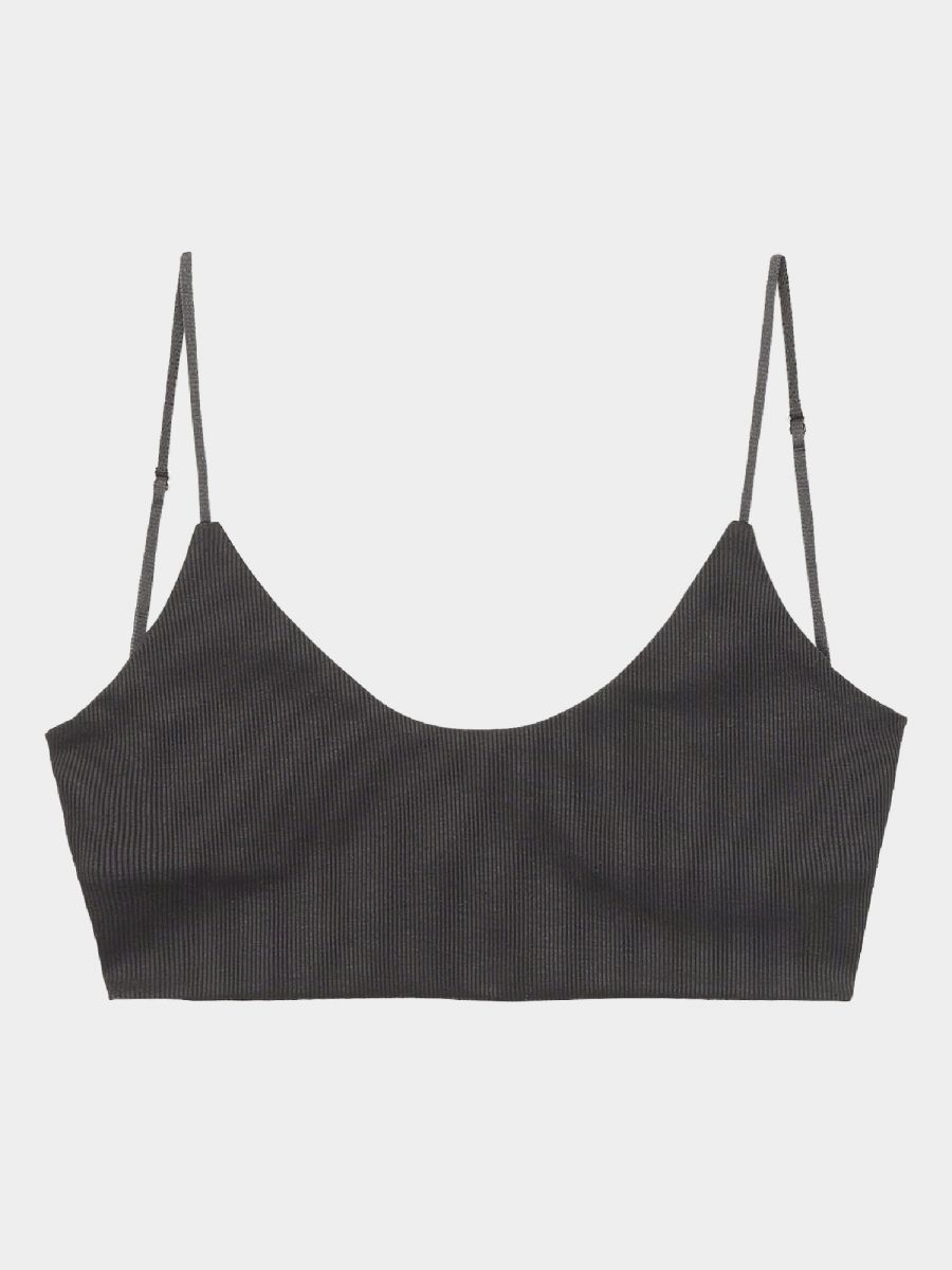 Backless Ribbed Bra