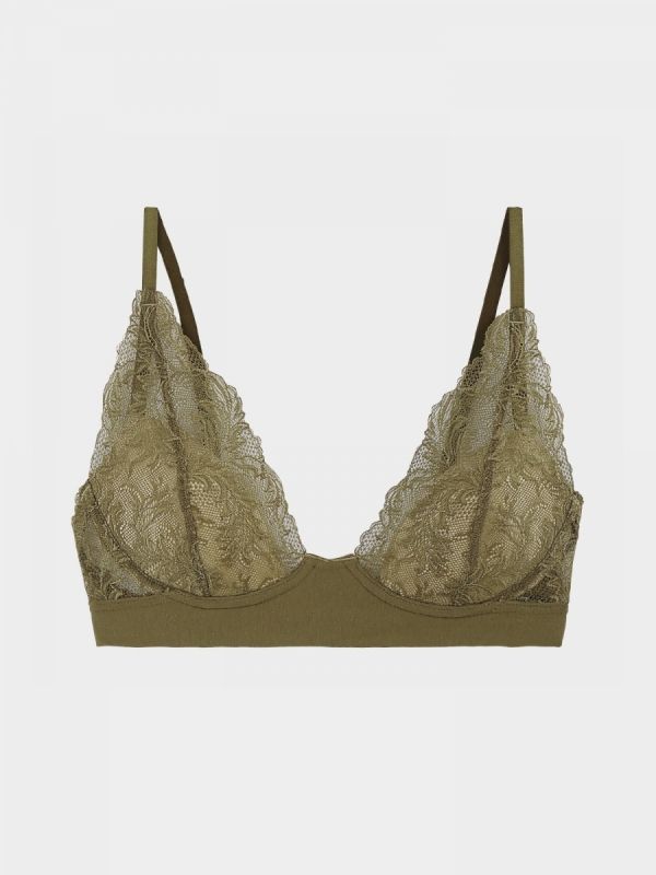 Cotton Triangle Bra
